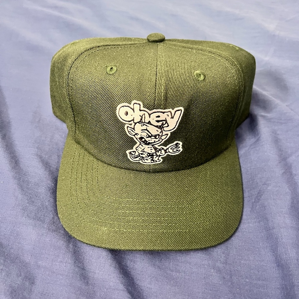 Obey Forest Green Snapback Hat